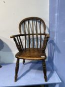 A child's Windsor chair