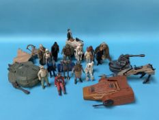 A quantity of loose Star Wars figures and vehicles