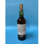 A bottle of Talisker 10 year old single malt whisky