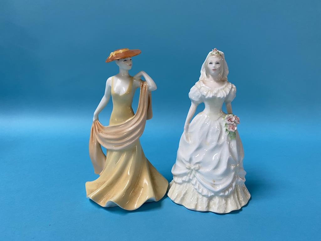 A Coalport figure Marlena, one other Coalport and three Royal Doulton figures - Image 2 of 7