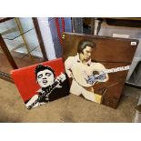 Print, picture of Elvis and one other