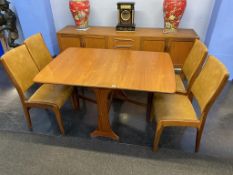 A G Plan dining table and four chairs