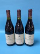 Three bottles of Chateauneuf du Pape, 1999