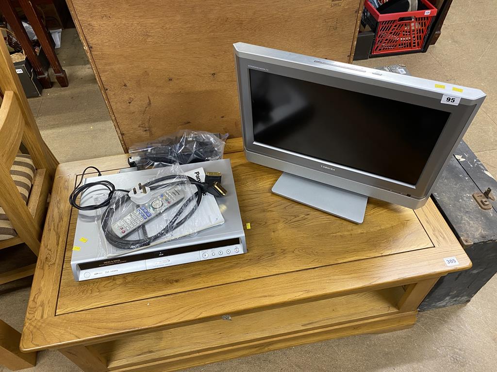 A TV and a DVD player