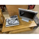 A TV and a DVD player