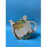 A Clarice Cliff Fantasque 'Secrets' Bonjour shaped tea pot