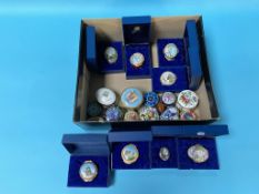 A collection of 'Halcyon days' enamels