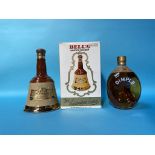 A boxed bottle of Bells Whisky and a bottle of Dimple Whisky