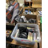 A quantity of vintage game consoles and games