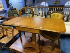 A Youngers gateleg table and two chairs