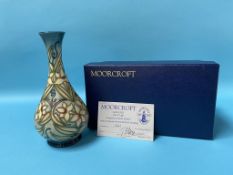 A Moorcroft carousel vase, no342 and box