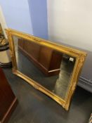 Gilt framed mirror, 105cm