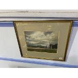 Pastel, landscape, signed lower left Robert Turnbull