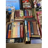 Three boxes of books
