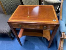 A good quality reproduction mahogany side table