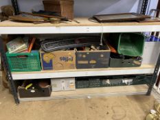 Five boxes of tools and a lock box etc.