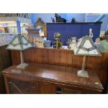 A pair of Art Deco style table lamps