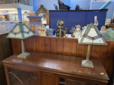 A pair of Art Deco style table lamps