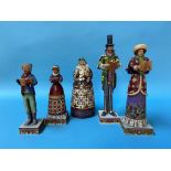 Five Jim Shore Heartwood Creek Christmas figures