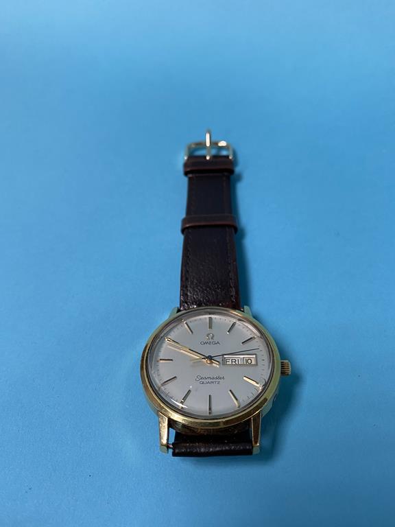 A gentleman's Omega Seamaster Quartz wristwatch