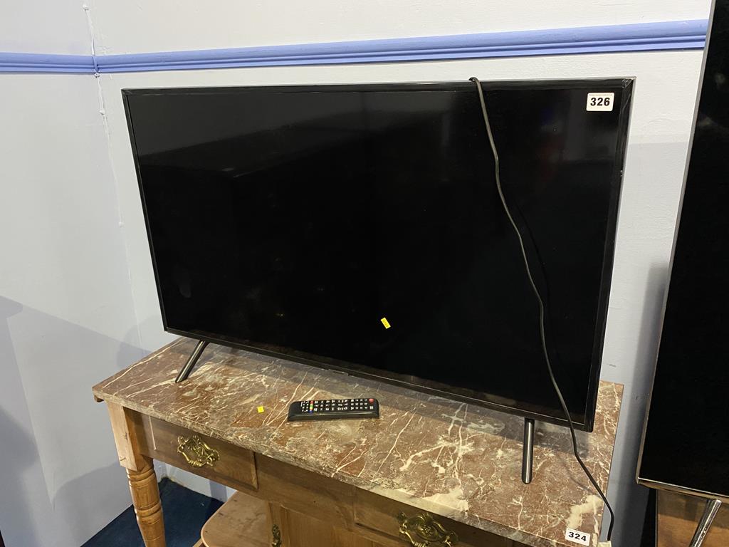 A Samsung TV and remote