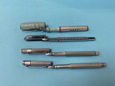 Four Rotring pens