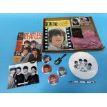 A collection of Beatles memorabilia