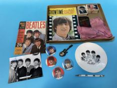 A collection of Beatles memorabilia