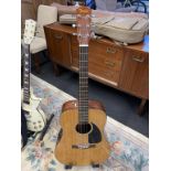 A Fender acoustic guitar, model CD60/NAT, with case