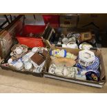 Four trays of assorted, to include Royal Doulton and Maling etc.