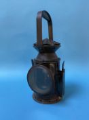 A 1945 carriage railway lamp