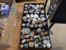 A collection of pill boxes