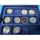 A collection of commemorative coins (9)