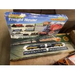 Two boxed Hornby train sets, 'Freight Hauler' and 'High Speed Train'