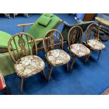 Four Ercol Windsor chairs
