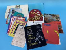 Assorted ephemera, including programmes and rag books etc.