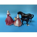 Two Beswick horses etc.