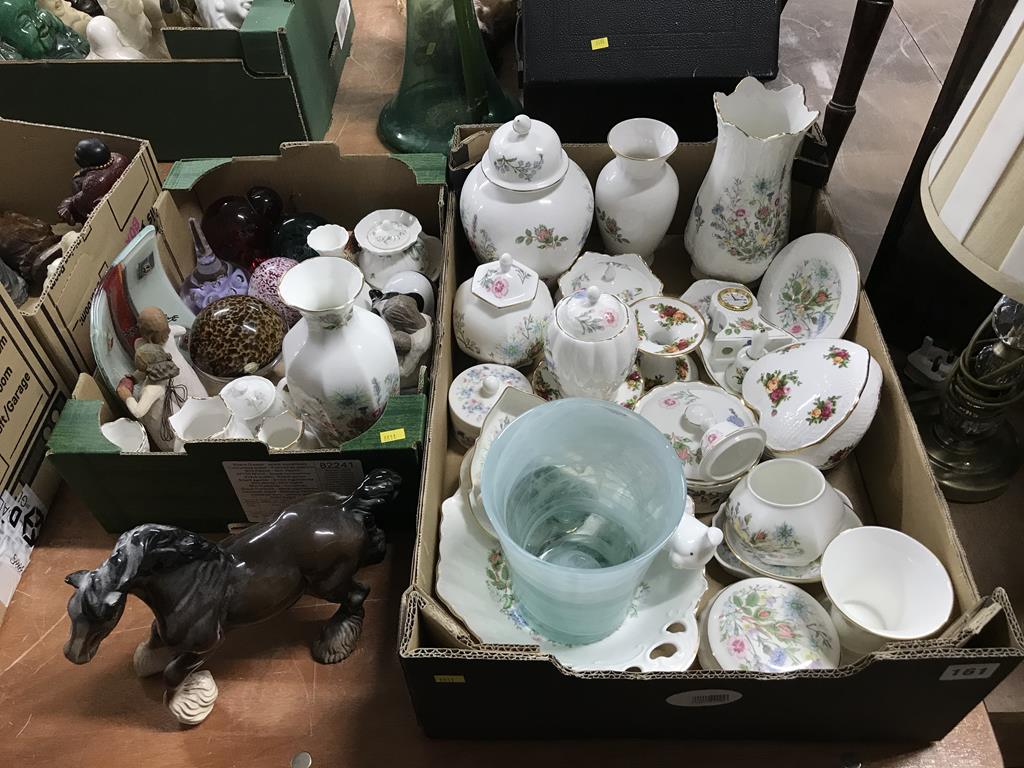 Two boxes of Masons and Aynsley china, assorted