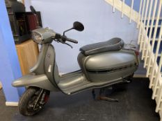 A Scomadi Turismo Leggera 125cc Auto Scooter, registered 2016, petrol, with MOT to 16 March 2024,