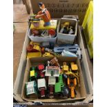 Tray of assorted Die Cast toys etc.