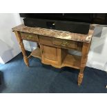 A marble top washstand
