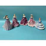 Four Royal Doulton figures, various
