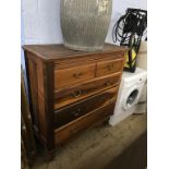 An Edwardian chest of drawers