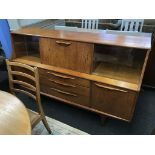 A teak sideboard