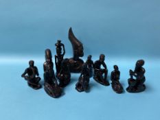 A collection of Tribal figures