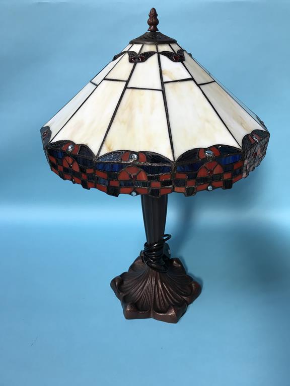 A Tiffany style table lamp