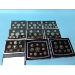 A collection of Royal Mint proof sets