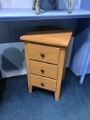 A pair of modern bedside chests, 43cm wide