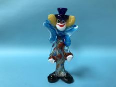 A collection of Murano glass clowns (10)