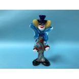 A collection of Murano glass clowns (10)